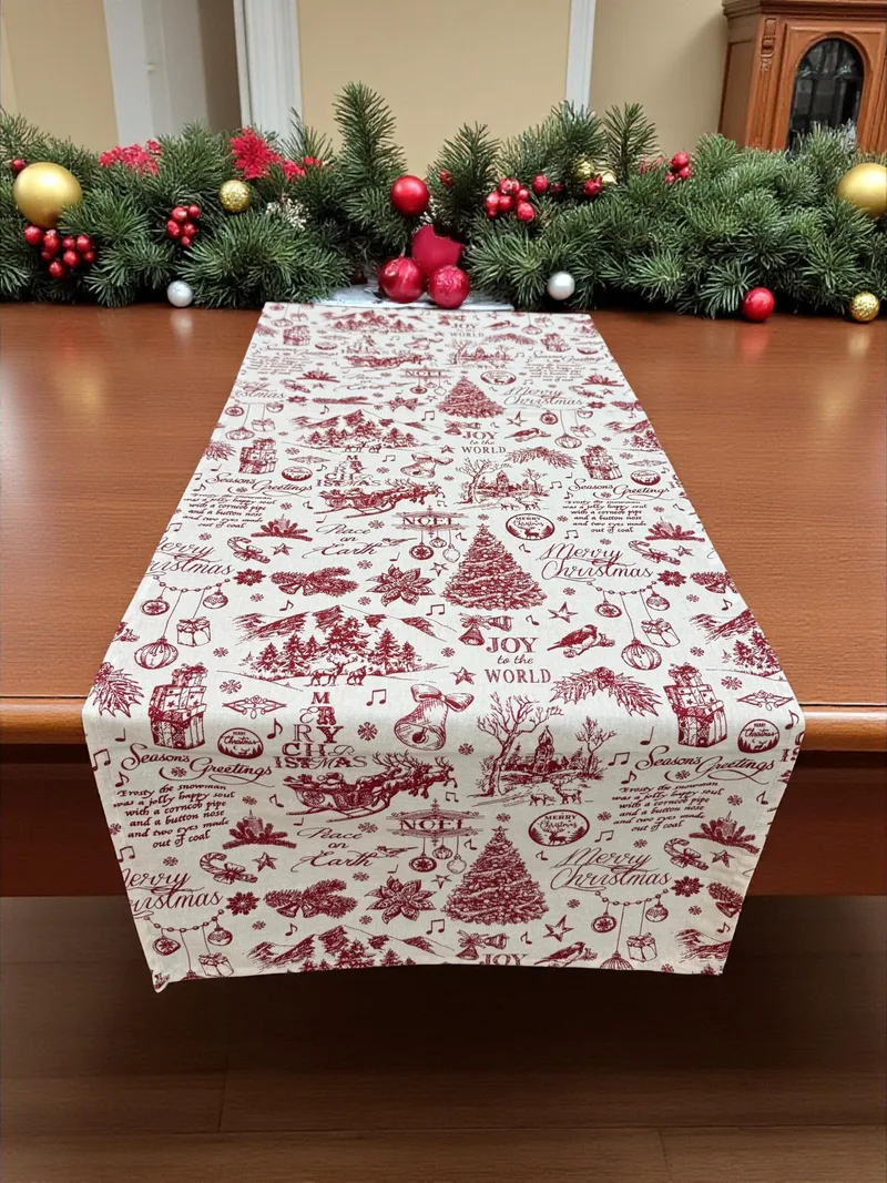 ΧΡΙΣΤΟΥΓΕΝΝΙΑΤΙΚΗ ΤΡΑΒΕΡΣΑ ΛΙΝΗ RED TREE 45Χ140 LINEAHOME