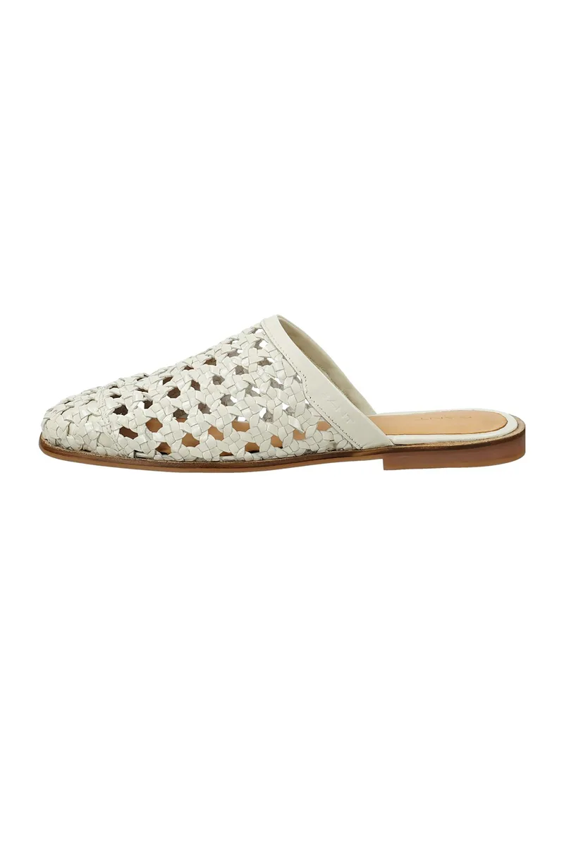 Gant γυναικεία δερμάτινα mules "Gimble" - 32501251 Λευκό