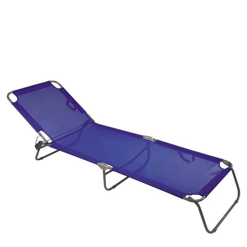 Summer Club Ξαπλώστρα Μεταλλική Φ22mm 190x60x35EK Textilene 450gr Πράσινο 19352