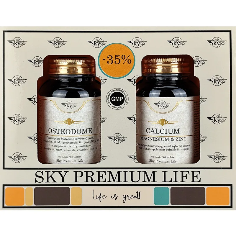 Sky Premium Life Promo Osteodome 60tabs & Calcium, Magnesium & Zinc 60tabs