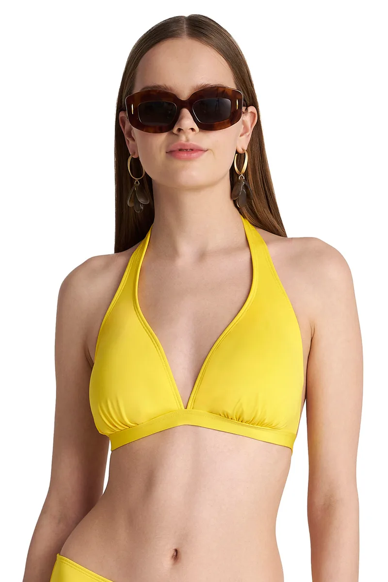 Blu4u γυναικείο μαγιό bikini top δετό τρίγωνο ''Solids'' (Cup D)-24366082D