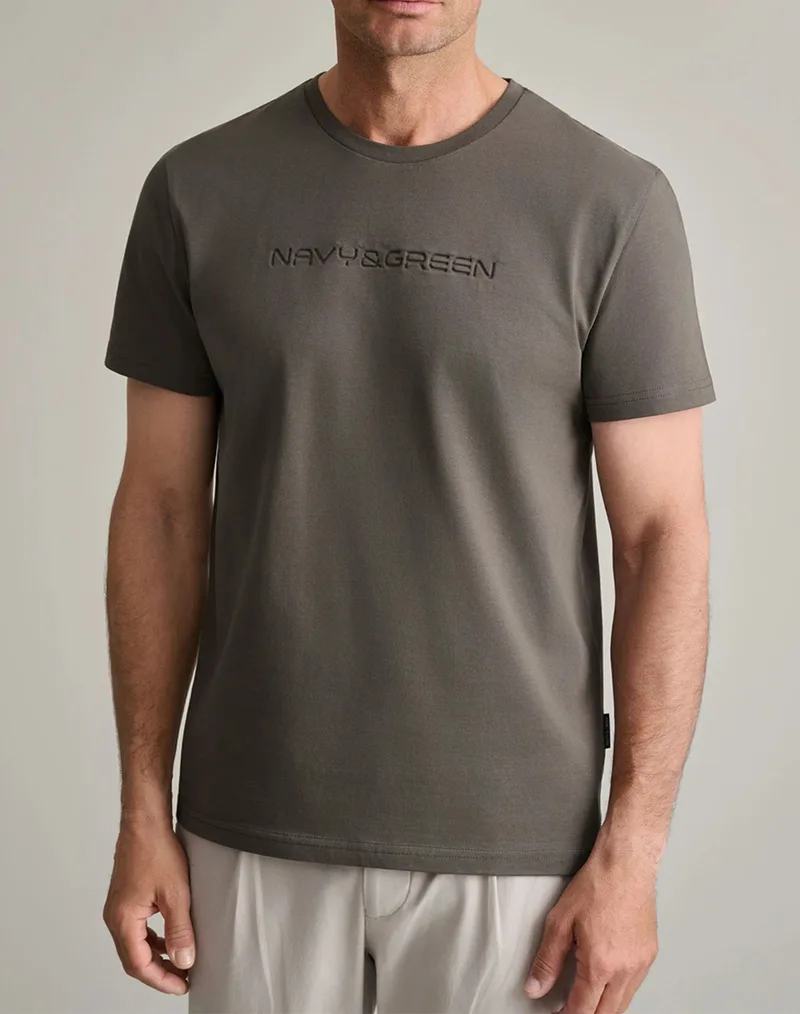 NAVY&GREEN ΜΠΛΟΥΖΑ ΛΑΙΜΟΚΟΨΗ 24TU.346/7R-OLIVE BROWN Olive