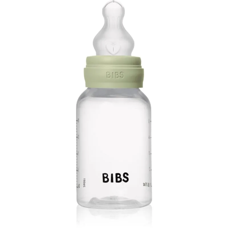 BIBS Anti-Colic Baby Bottle Silicone μπιμπερό κατά των κολικών με πιπίλα σιλικόνης Sage 150 ml