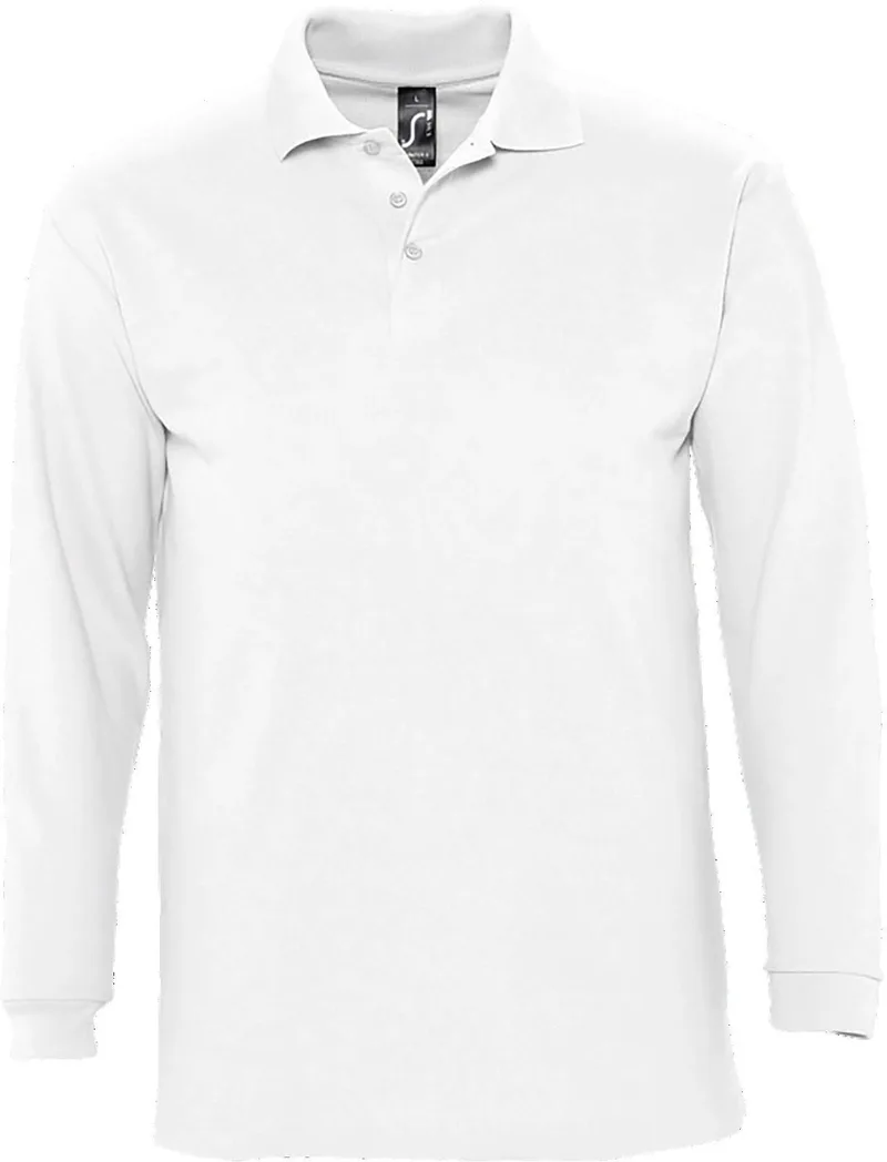 Ανδρικό πόλο πικέ Winter II SOLS 11353 White