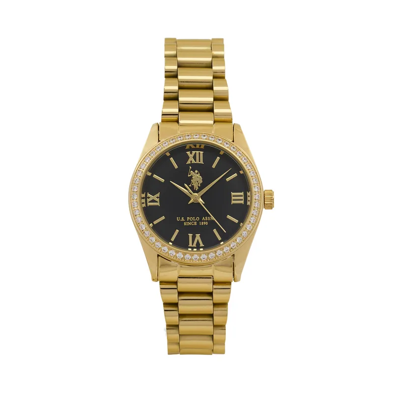 Ρολόι U.S. Polo Assn. Melanie USP8464BK Χρυσό