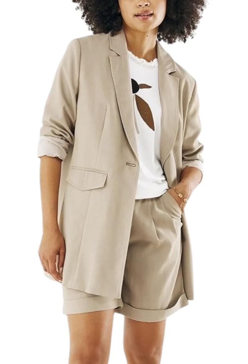 Σακάκι Mexx Single button blazer NM0303023W-Sand Γυναικείο