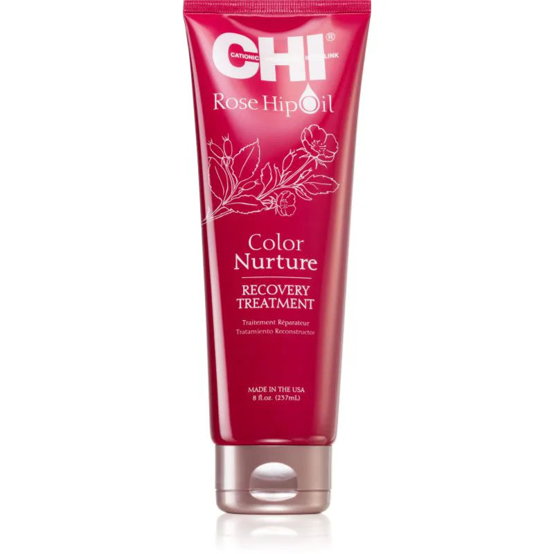 CHI Rose Hip Oil Recovery Treatment βαθιά αποκατστατική μάσκα για βαμμένα μαλλιά 237 ml