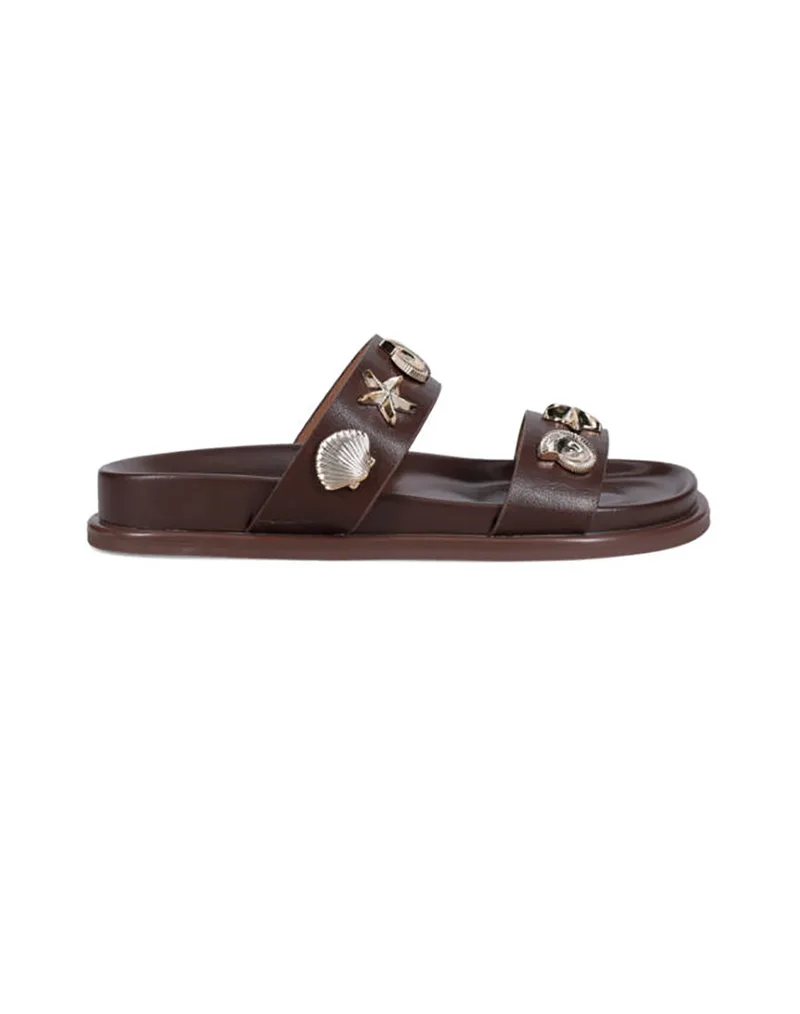 MIGATO ΣΑΝΔ. ΜΑΤ ΜΕ ΜΤΚΛ ΔΙΑΚ. ΚΟΧΥΛΙΑ BROWN 100046092012-BROWN Brown