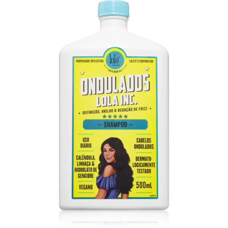 Lola Cosmetics Ondulados Lola Inc. Shampoo ενυδατικό σαμπουάν για σπαστά και σγουρά μαλλιά 500 ml
