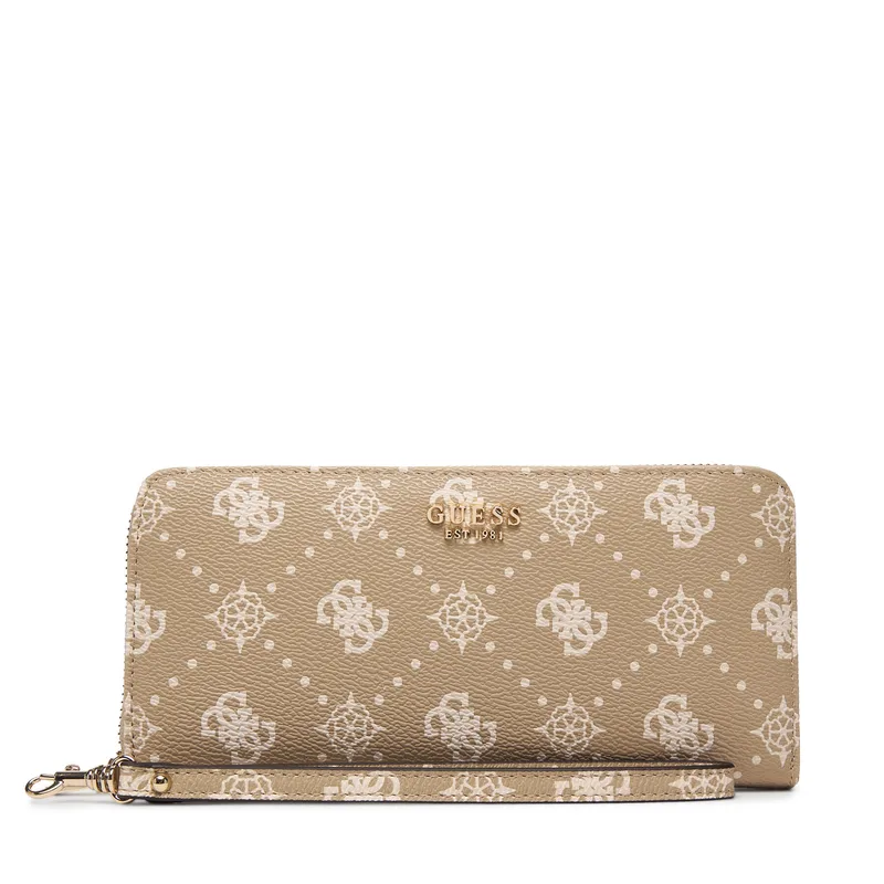 Πορτοφόλι Guess Carrie Logo Slg SWGP98 98146 Μπεζ