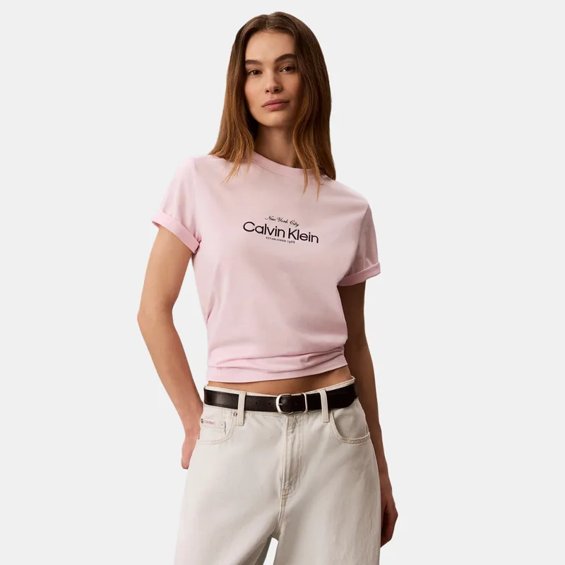 Calvin Klein NYC logo Γυναικείο T-Shirt (9000271156_44372)