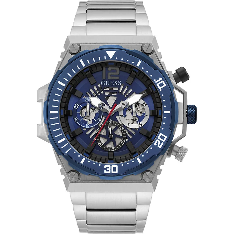 Watch Guess Man GW0324G1 (48MM) Silver 48 MM
