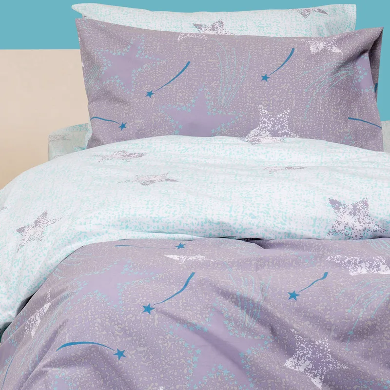 Μαξιλαροθήκες Σετ 50x70 Melinen Star Boy Purple 50x70