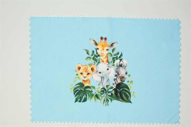 Σουπλά Παιδικό Polyester 35x50εκ. Jungle 110 Σιέλ DimCol (Σετ 6 Τεμάχια) (Ύφασμα: Polyester, Χρώμα: Σιέλ) - DimCol - 31463767011