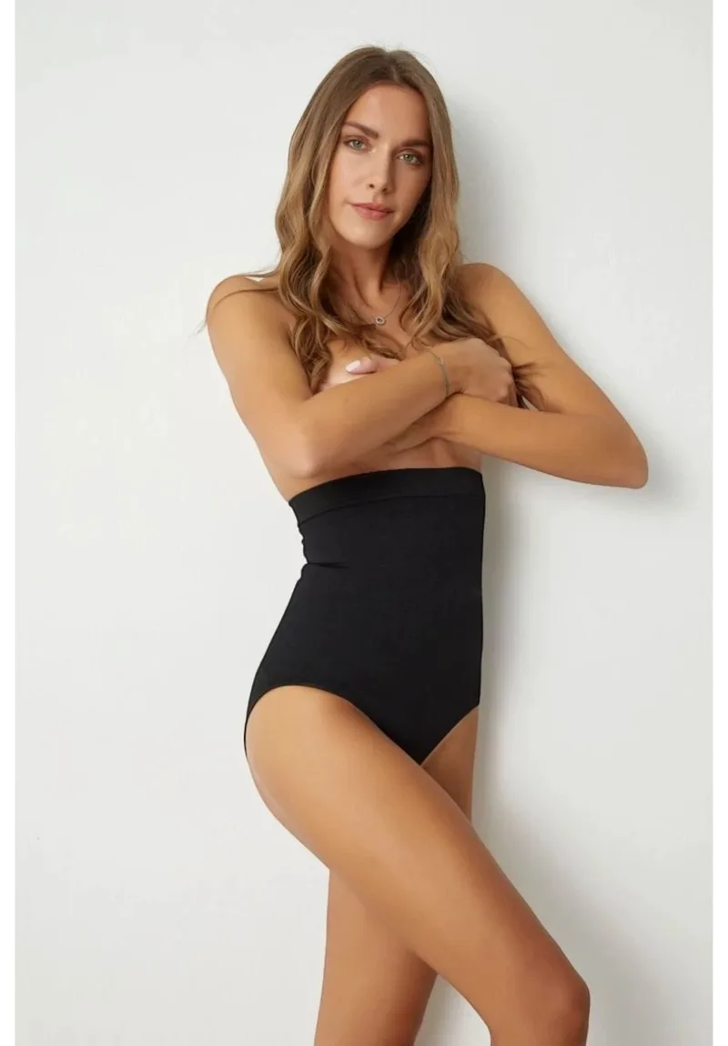 Γυναικείο Εσώρουχο Σύσφιξης Ψηλόμεσο Slip Norddiva Μαύρο NRD9300-1-Μαύρο