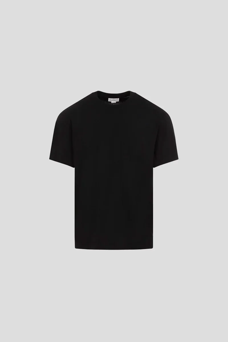 ALEXANDER MCQUEEN Ανδρικό Μαύρο Tape Logo T-Shirt