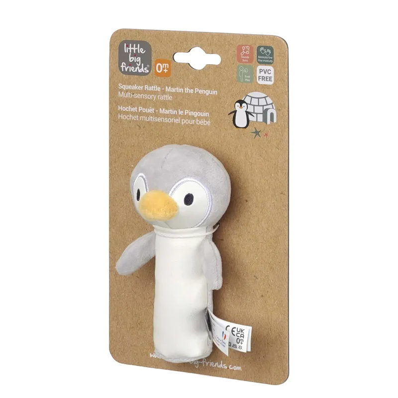 Κουδουνίστρα Squeaker Βελούδινη Ocean Little Big Friends BTL304997 - Little Big Friends - BTL304997