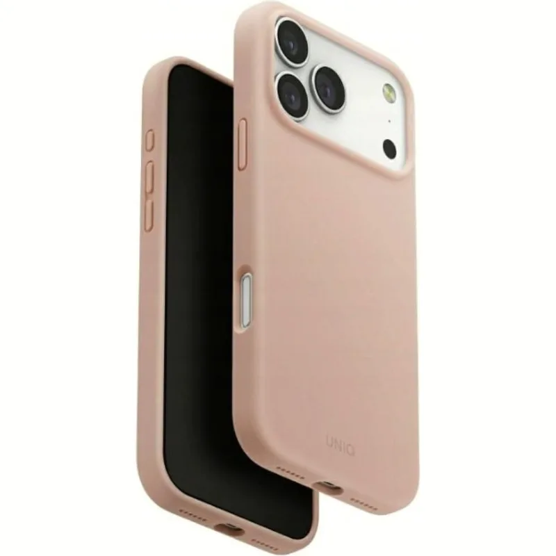 Θήκη iPhone 17 Pro Max Uniq Lino MagClick Ανθεκτική Premium Σιλικόνης με MagSafe - Blush Ροζ (UNIQ-IP6.9P(2025)-LINOMBPNK)
