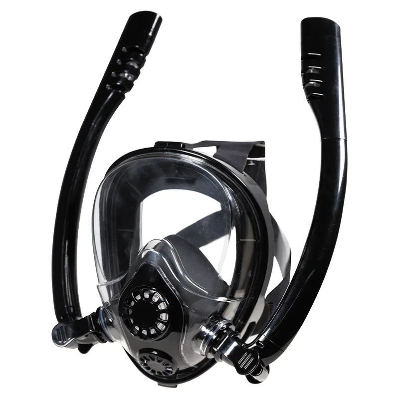 Μάσκα Full Face Blue Wave Dual Μαύρο - Πορτοκαλί L/XL 61052