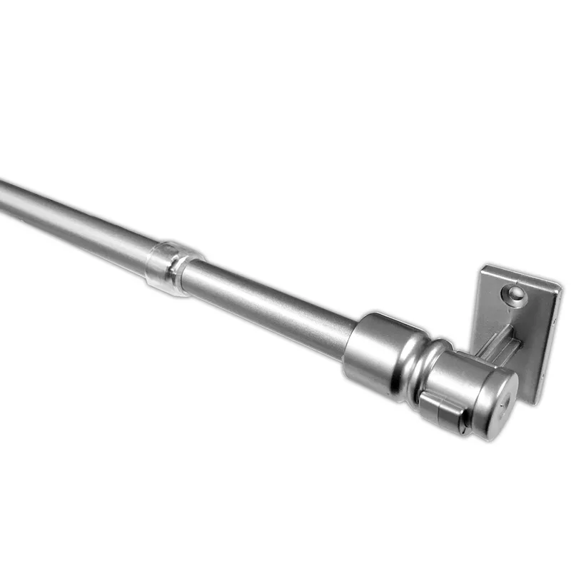Κουρτινόξυλο Φ12mm Μονό Επεκτεινόμενο 135-225cm Με Άκρα Grace Cup Chrome Mat 510112