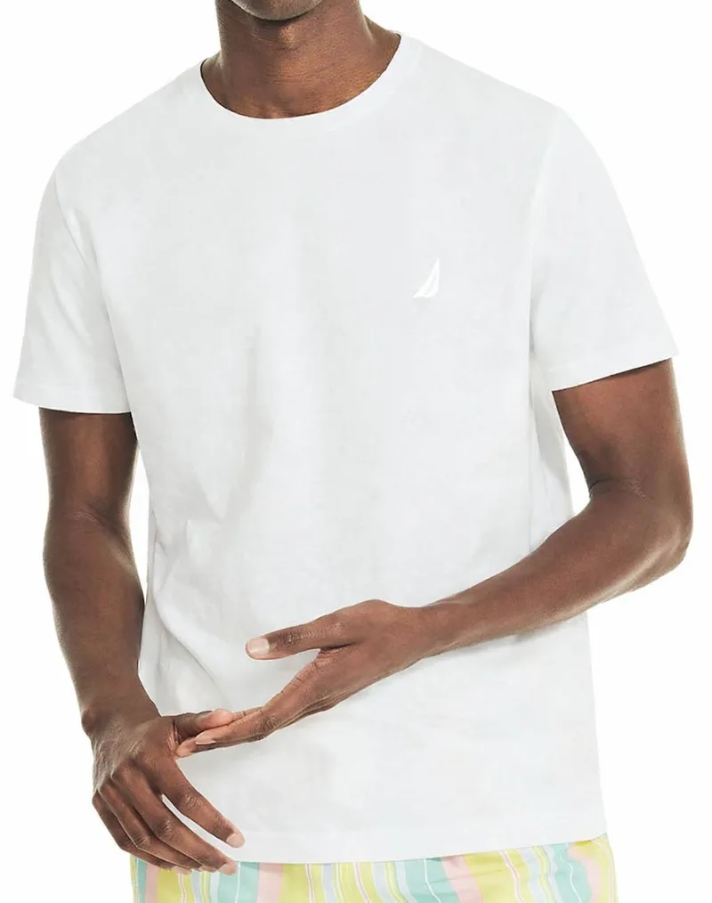 NAUTICA ΜΠΛΟΥΖΑ T-SHIRT ΚΜ S/S T-SHIRTS CREW TEE 3NCVR8100-1BW White