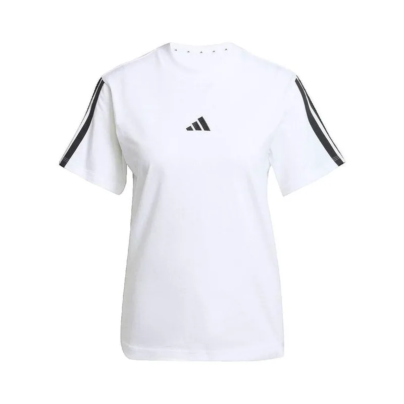 T-shirt με κοντά μανίκια adidas T-shirt Essentials 3 Stripes blanc