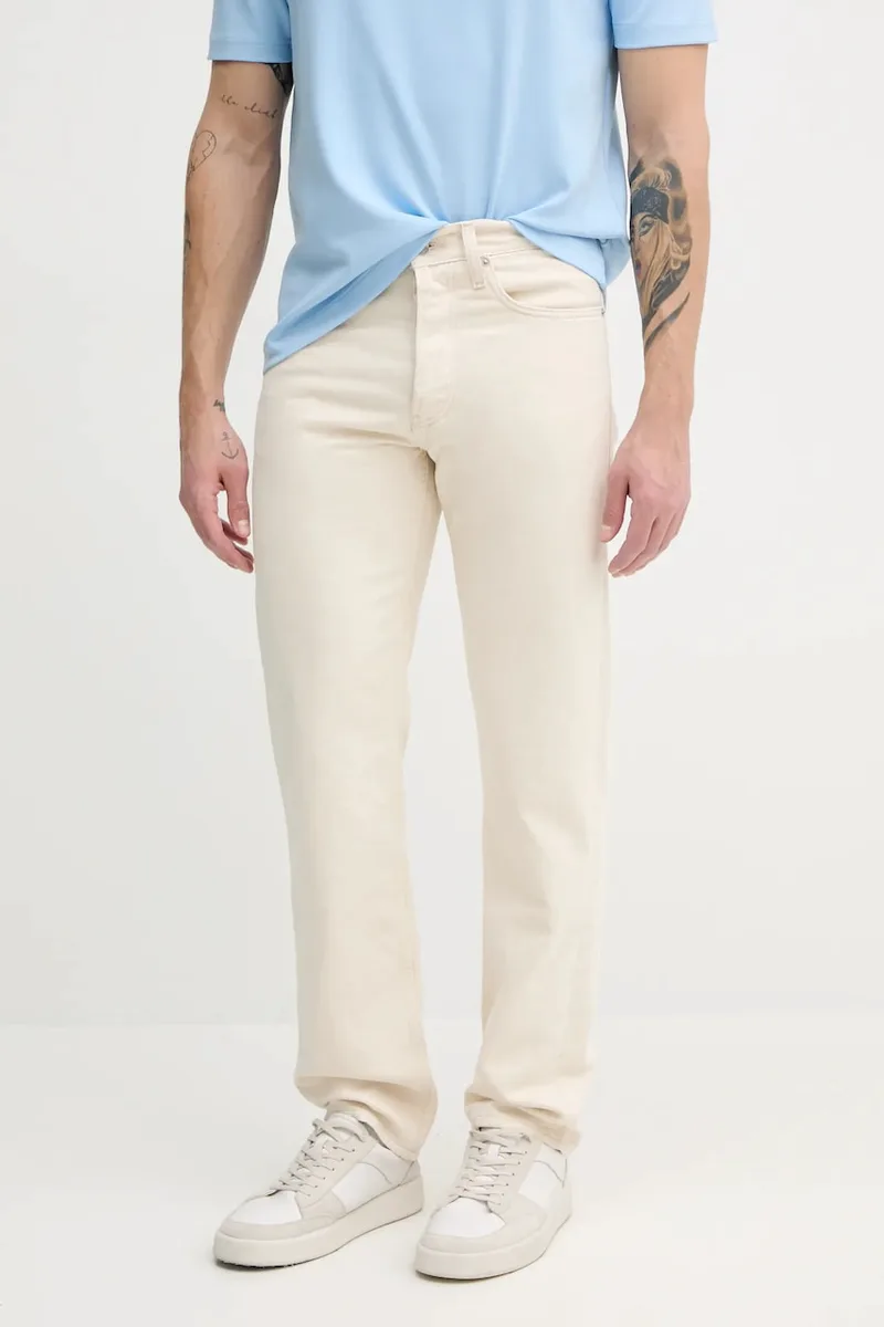 Τζιν με μείγμα από λινό Calvin Klein Jeans
