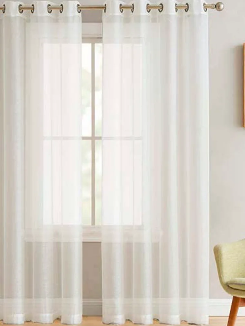Κουρτίνα Με Τρουκς Palamaiki 140x260 BELE WHITE