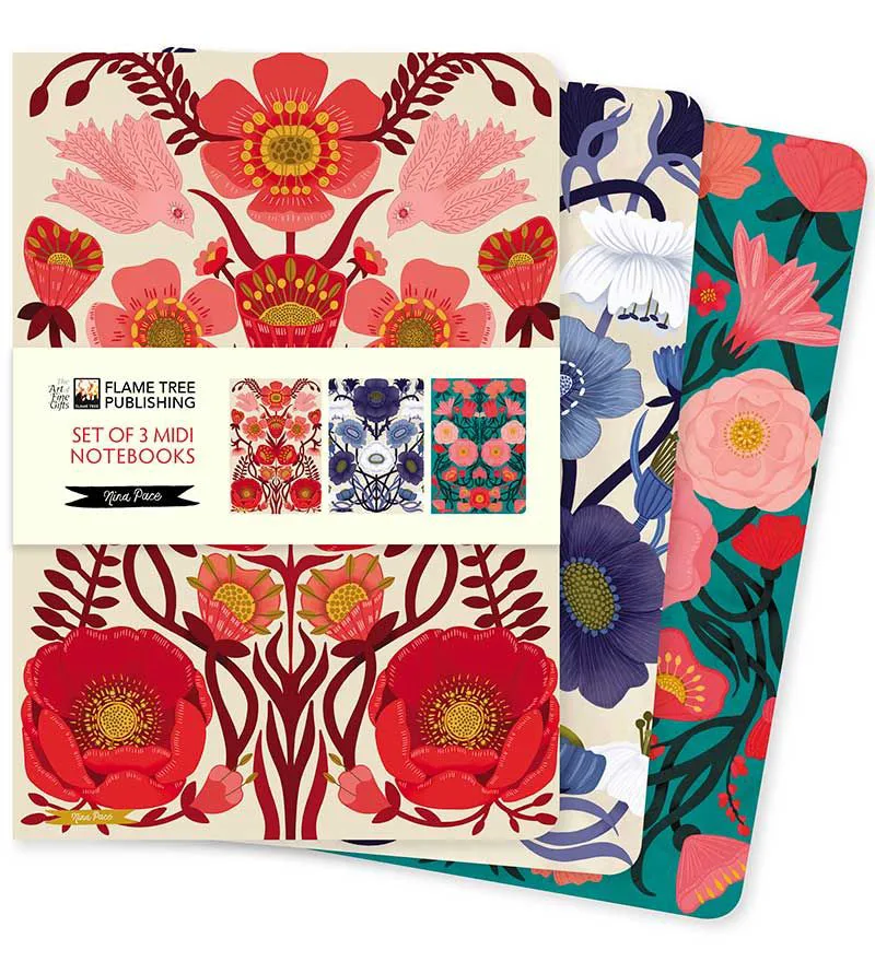 Σημειωματάριο Β6 Nina Pace - Set of 3 Midi Notebooks
