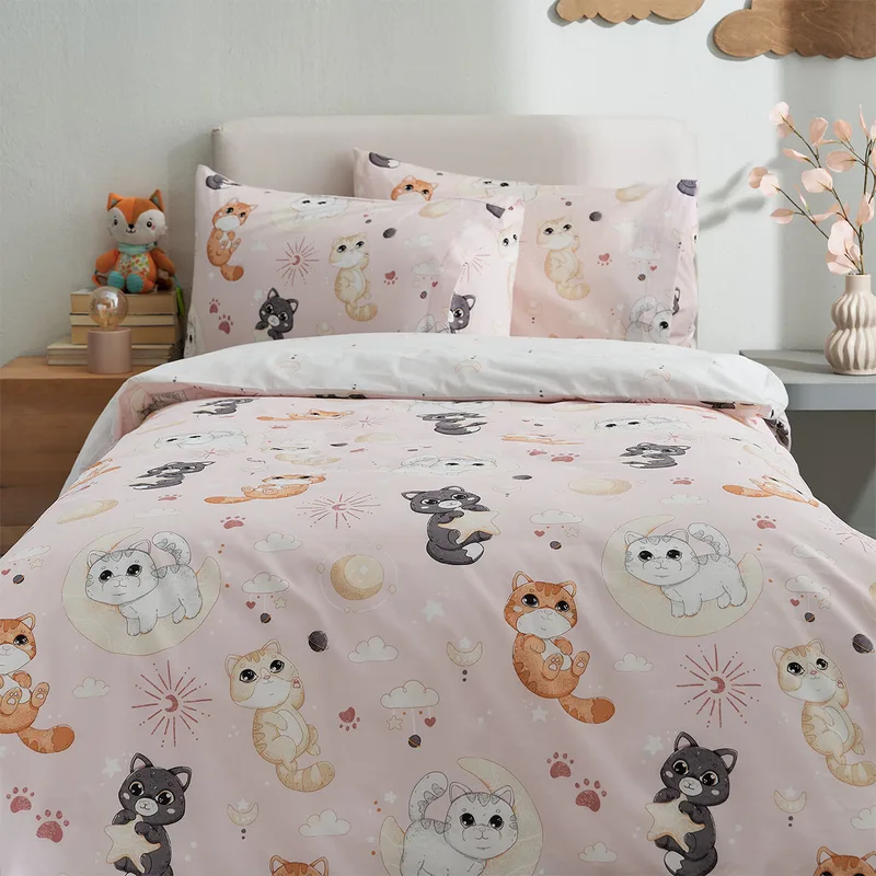 Σεντόνια Μονά (Σετ) Vesta Kids Kitty Χωρίς Λάστιχο 170x260 Χωρίς Λάστιχο 170x260
