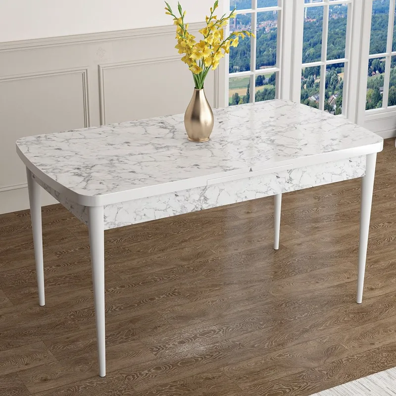 Τραπέζι Τραπεζαρίας Han - White 240Chr2128 (114x78x70 cm)