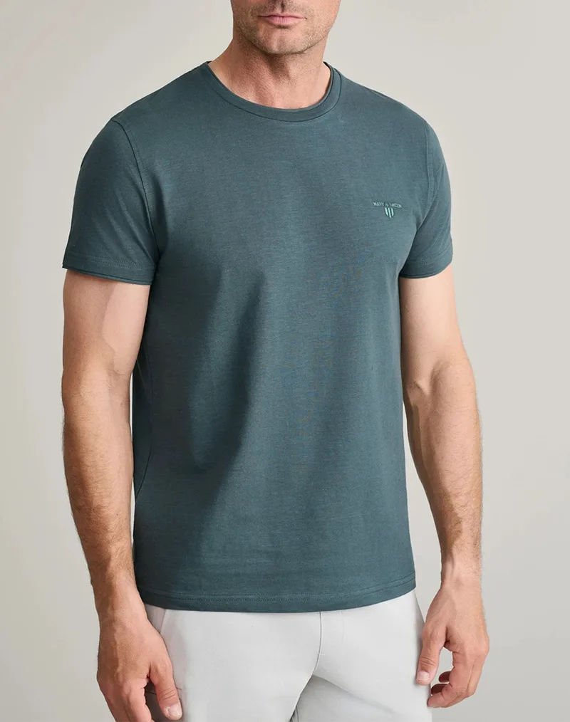 NAVY&GREEN ΜΠΛΟΥΖΑ ΛΑΙΜΟΚΟΨΗ 24TU.323/6P.2-DEEP ATLANTIC Petrol