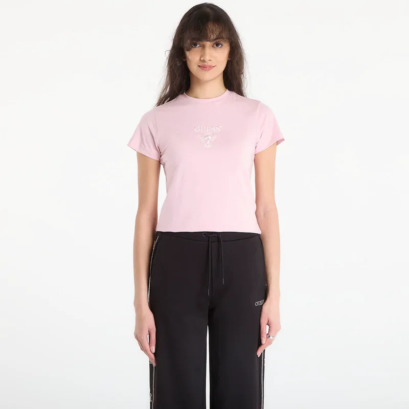 T-shirt GUESS Colette Ss Tee Light Purple Blossom S