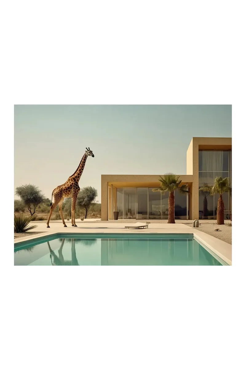 Έργο τέχνης σε ακρυλικό γυαλί a.i art HARTMAN Urban Zoo 13