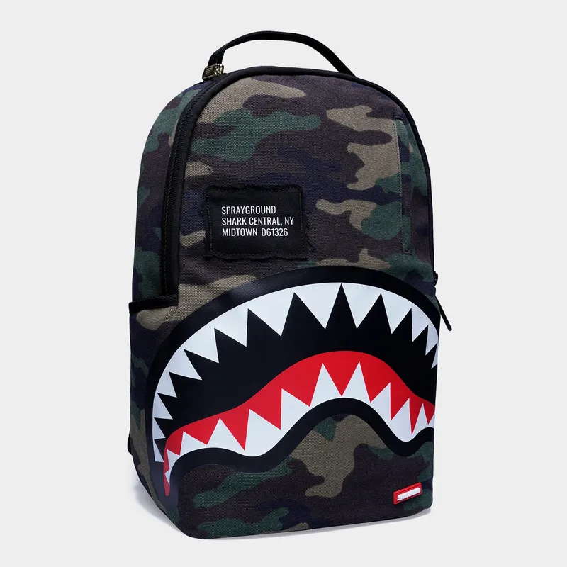 Sprayground Shark Central Camo Unisex Σακίδιο Πλάτης (9000250859_9688)
