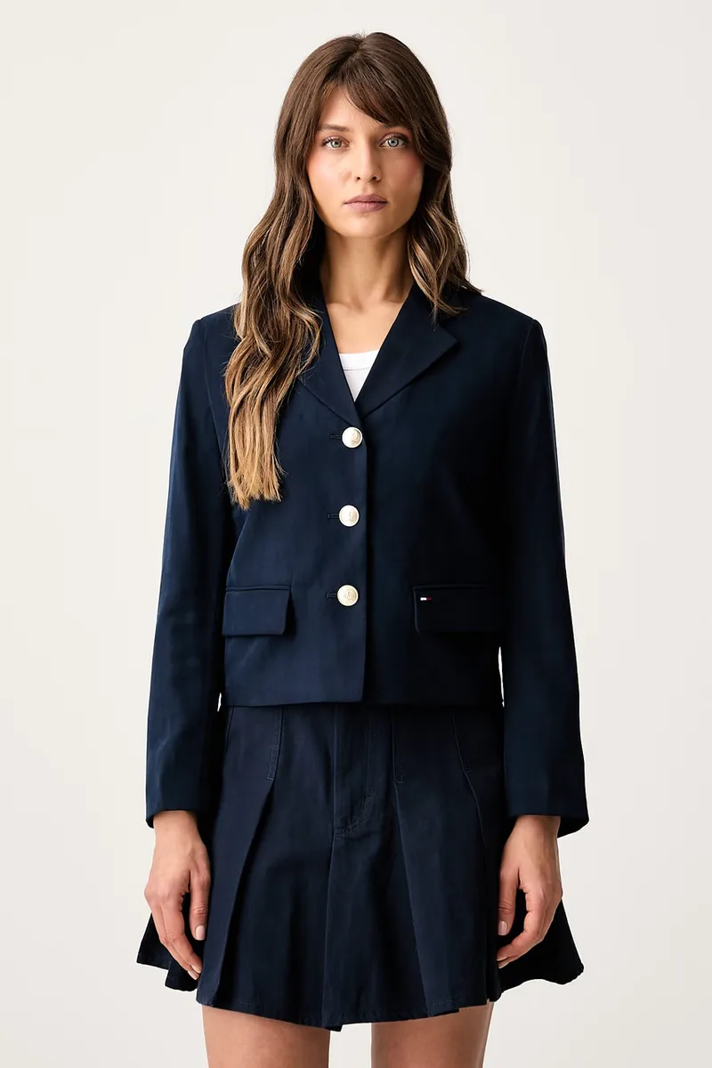 Tommy Jeans μονόπετο σακάκι γυναικείο με βισκόζη