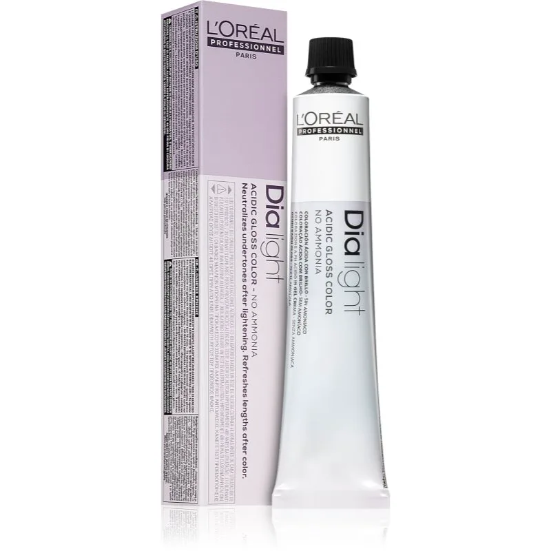 L’Oréal Professionnel Dia Light μόνιμη βαφή μαλλιών χωρίς αμμωνία απόχρωση 8.21 Cenere Iridescente Biondo Chiaro 50 μλ