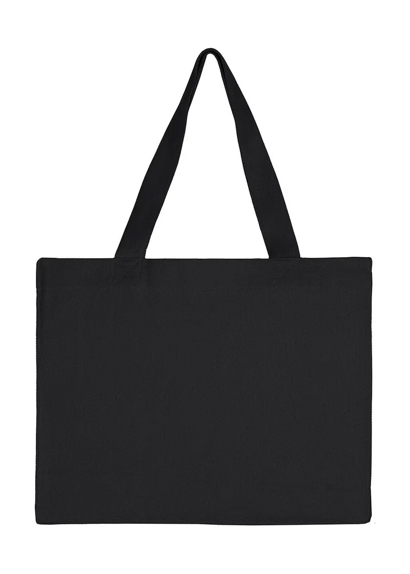 Τσάντα Ώμου Canvas Wide Shopper CA-WSF-LH SG Accessories Black