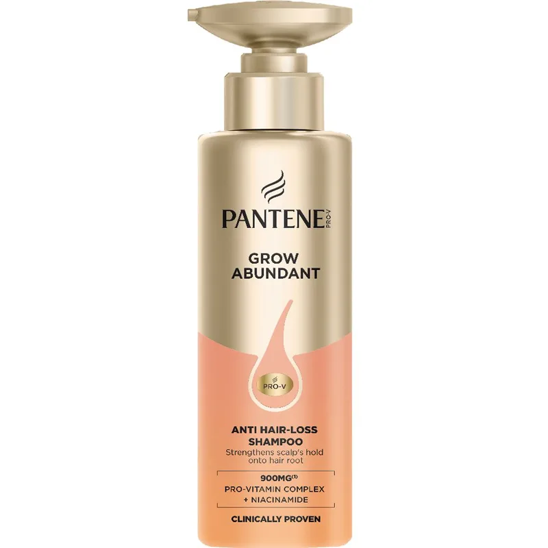 Pantene Pro-V Grow Abundant Anti Hair-Loss Shampoo Σαμπουάν Κατά της Τριχόπτωσης για Δυνατά & Πλούσια Μαλλιά με Νιασιναμίδη & Σύμπλεγμα Προβιταμίνης 290ml