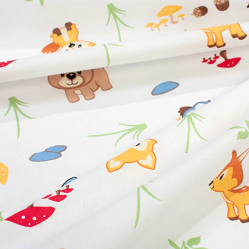 Σεντόνι Φανελένιο Λίκνου 80X110 Dimcol Forest Animals 070 Χωρίς Λάστιχο (80x110)