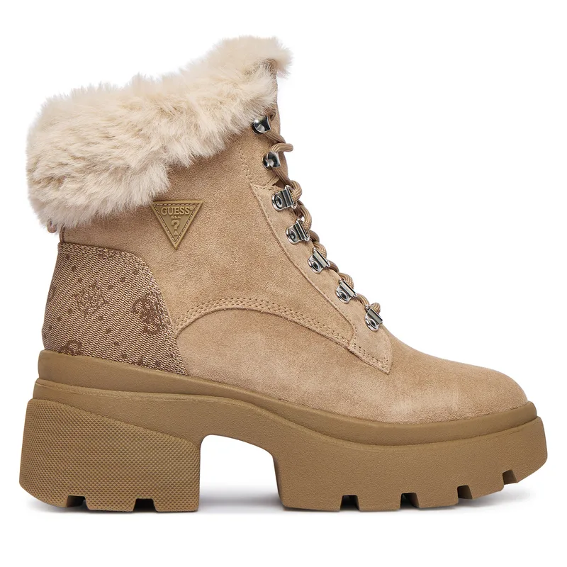 Μποτίνια Guess FLFYRL SUE10 Μπεζ