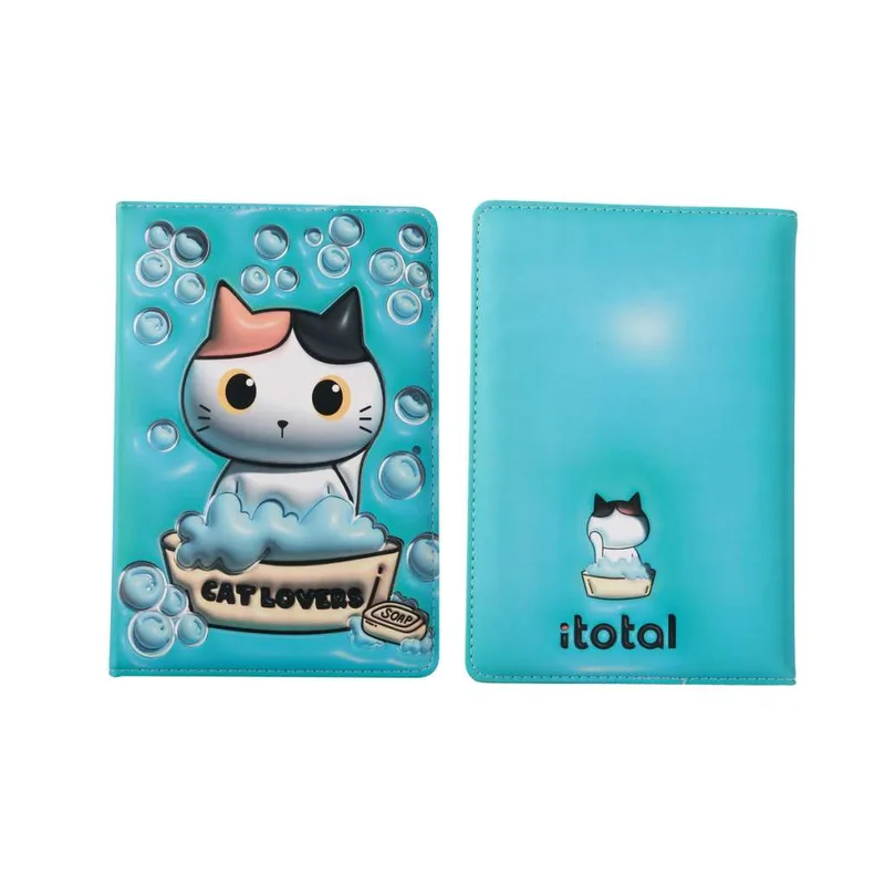I-Total Σημειωματάριο 3D Squishy A5 Πορτοκαλί Cat XL1840R 80gr 96Φ