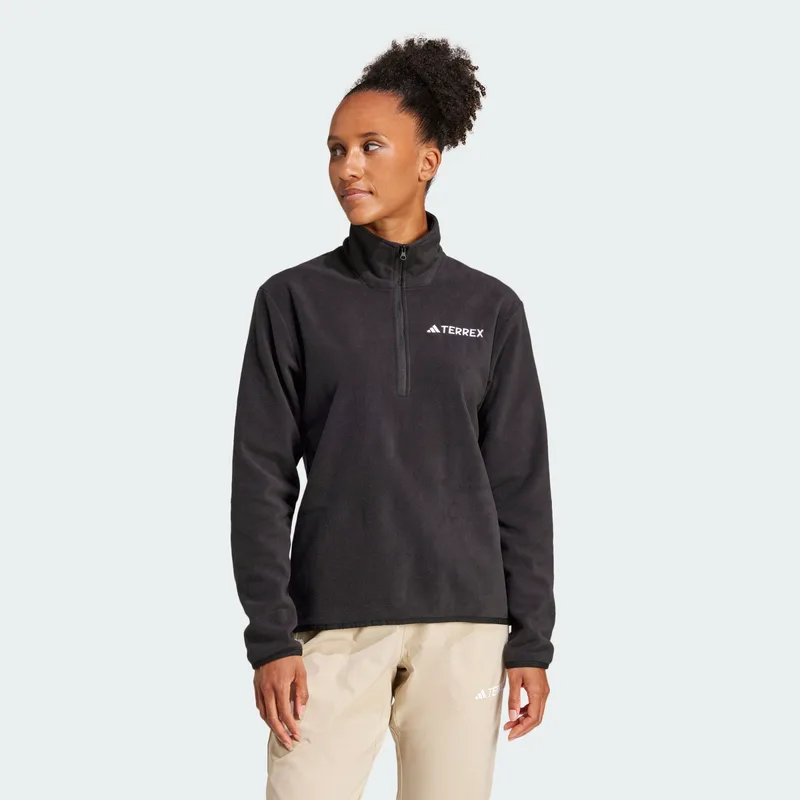 adidas Terrex Multi Essentials 1/2 Zip Fleece Γυναικεία Μπλούζα με Κουκούλα (9000240933_1469)