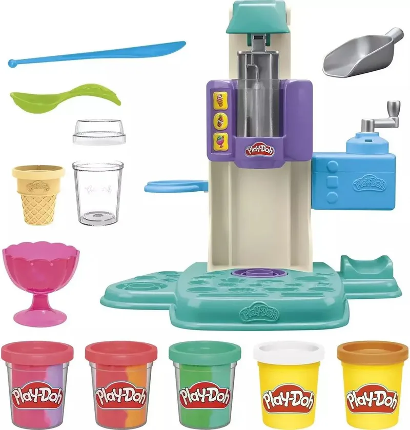 RAINBOW SWIRL ICE CREAM PLAYSET PLAY-DOH HASBRO (G0028)