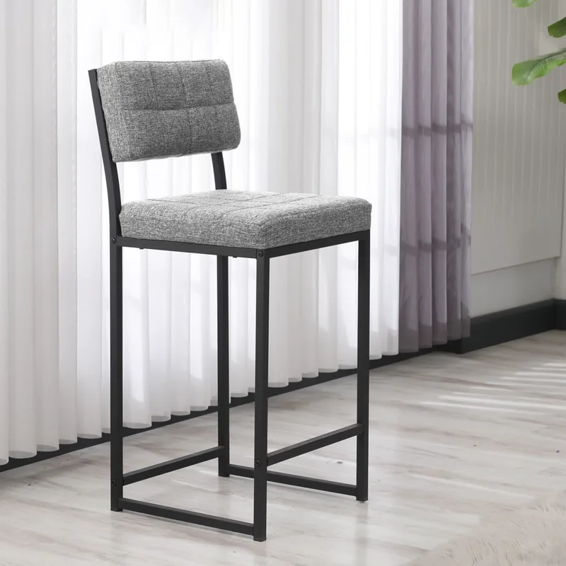 Σκαμπό Μπαρ Retro - Grey 225Aln1117 (40x98x40 cm)