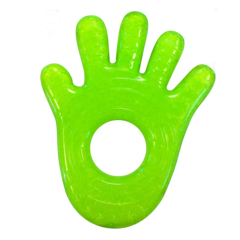 Munchkin Fun Ice Chewy Teether Παιχνίδι Μάσησης για Ανακούφιση του Πόνου Οδοντοφυΐας 1 Τεμάχιο - Χέρι Πράσινο