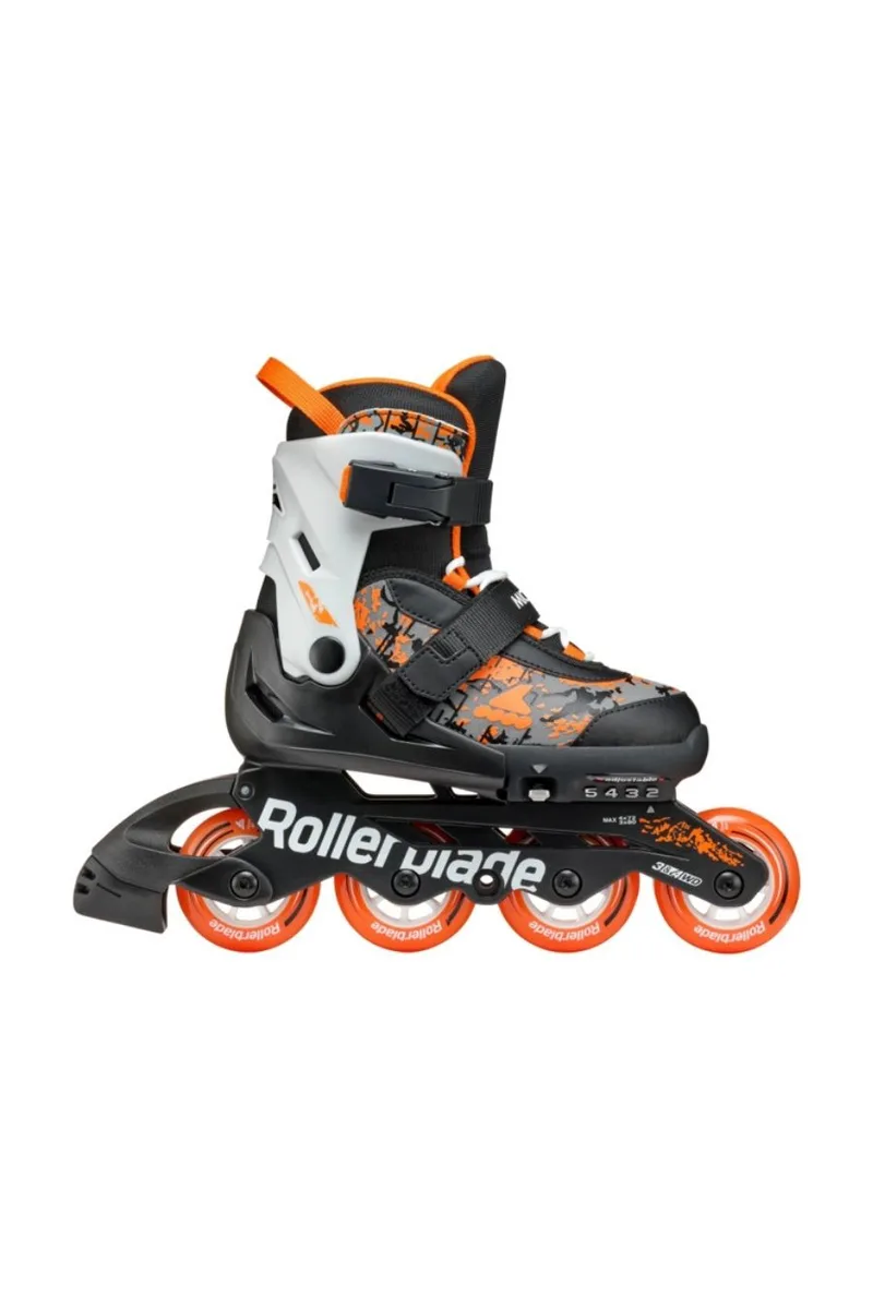 ROLLERBLADE In Line Skates Πατίνια Microblade SL, Μαύρο Πορτοκαλί - BLACK-43075154-BLACK