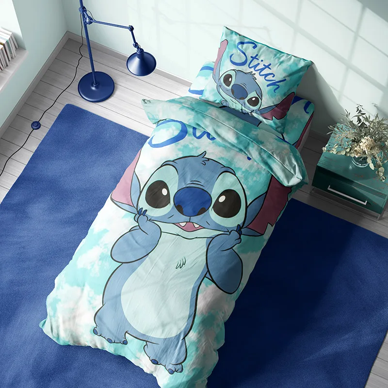 Σεντόνια Μονά (Σετ 4 Τμχ) 160X240 Disney Home Stitch 824 Χωρίς Λάστιχο (160x240)