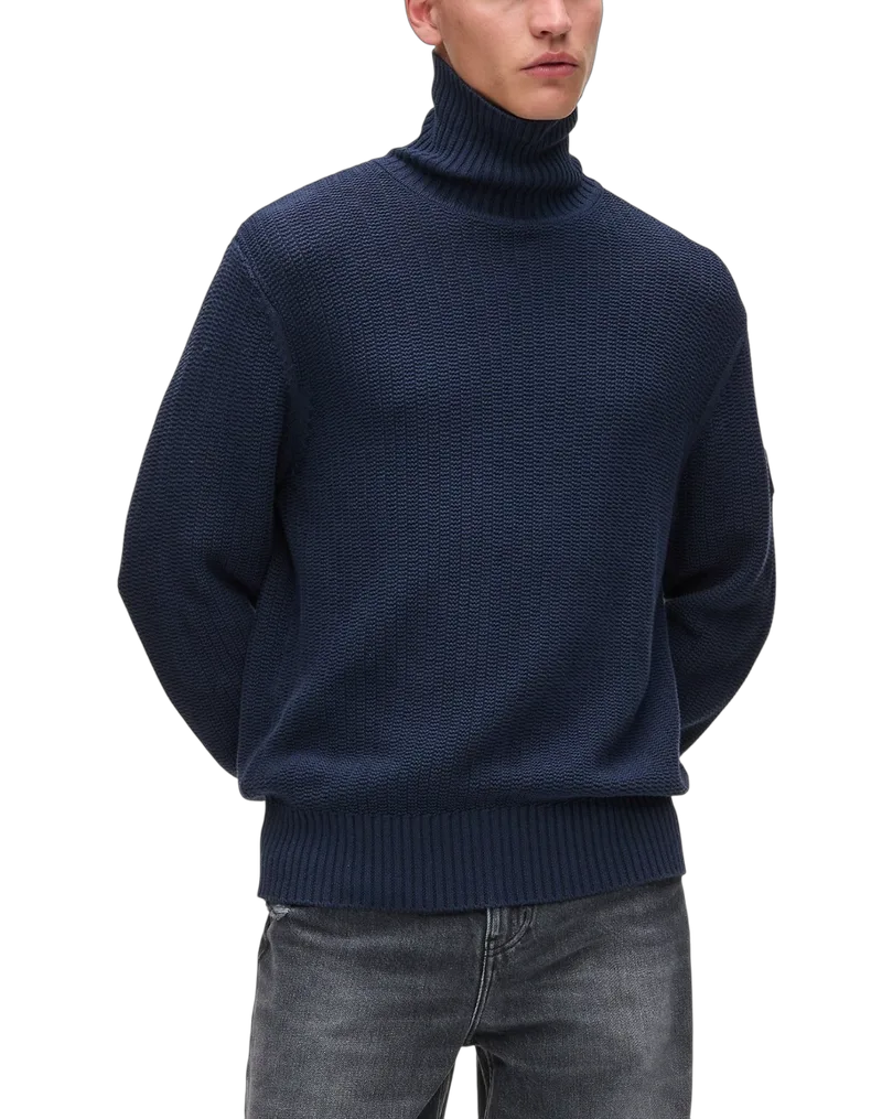 Ανδρικό Ζιβάγκο Πουλόβερ Μπλε Karl Lagerfeld A4M18035-310
