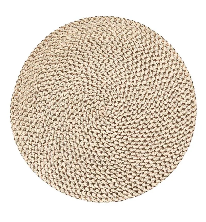 Secret De Gourmet Σουπλά Στρογγυλό Πλεκτό Μπεζ 38cm